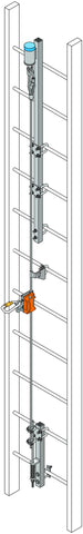 Miller Vertical Climbing Stainless Steel Safety System|Miller Escala que sube del Sistema de Seguridad